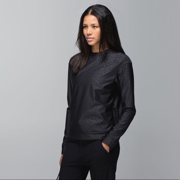 lululemon athletica Tops - Lululemon Departure Top Petal Camo Embossed Black